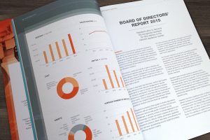 årsberetning design, layout og produktion af årsberetninger