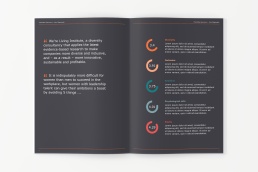 Rapport template InDesign - Living Institute
