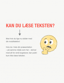 PowerPoint tip 4 - Vælg den rigtige tekststørrelse