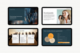 Formuepleje. Design af Powerpoint template. PowerPoint skabelon. Design af PowerPoint Præsentation.