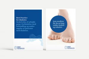 Danske Fodterapeuter. InDesign template. Brochurer.