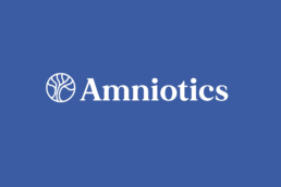 Design af logo og visuel identitet til Amniotics