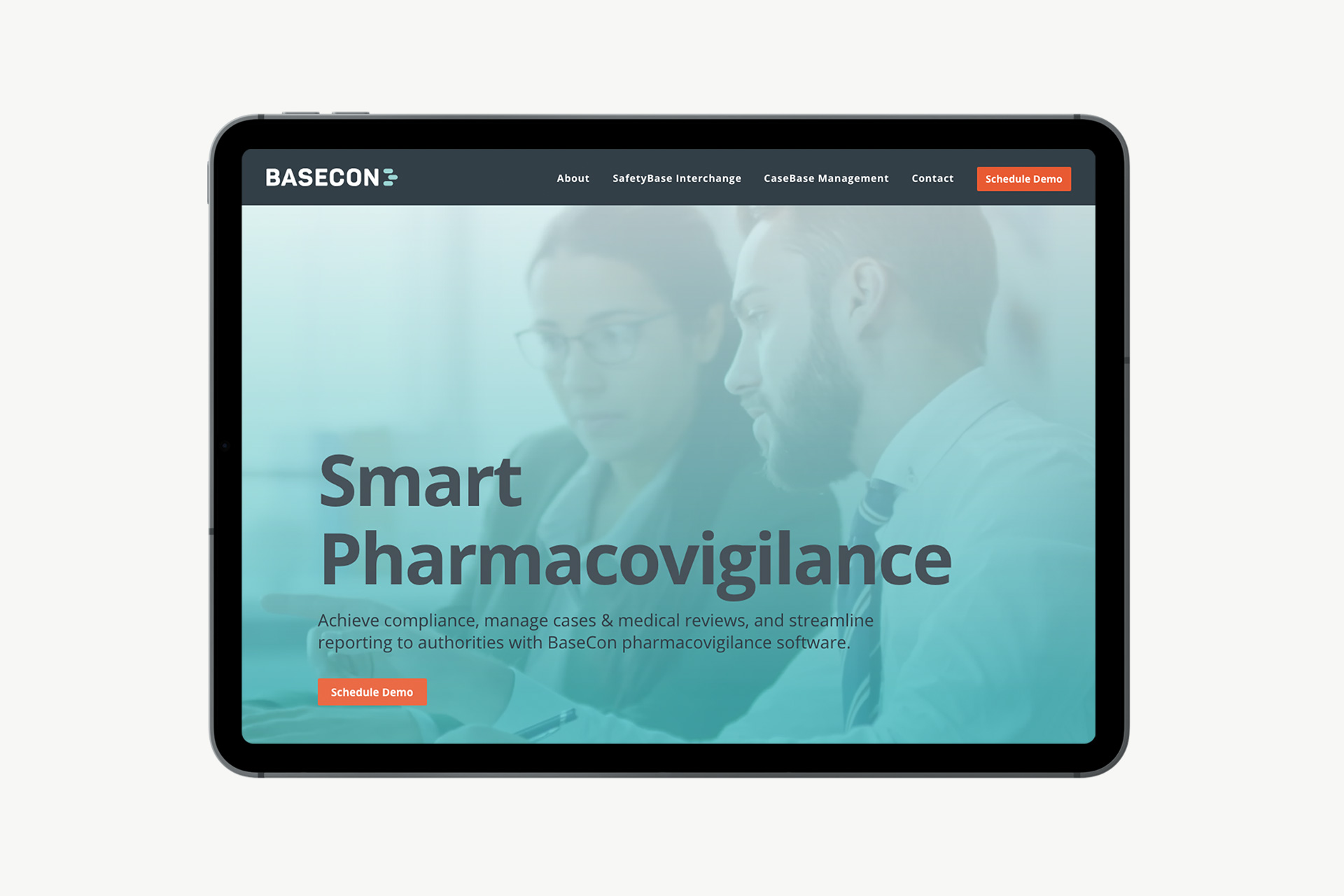 BaseCon - Hjemmeside design. Design af hjemmeside og logo.