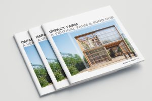 Design af salgsmateriale og brochure til Impact Farm, Human Habitat